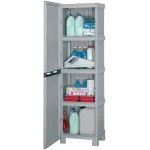 ARMADIO ARMADIETTO IN RESINA TUTTOPIANI 4 VANI CM. 50x39x172h ARTPLAST C50/172