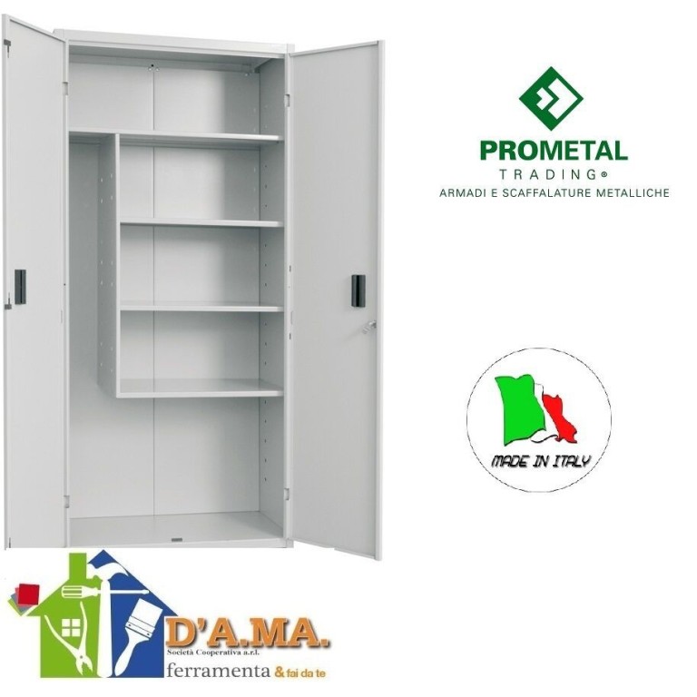 ARMADIO PORTASCOPE COMPONIBILE PROMETAL 100X40X180