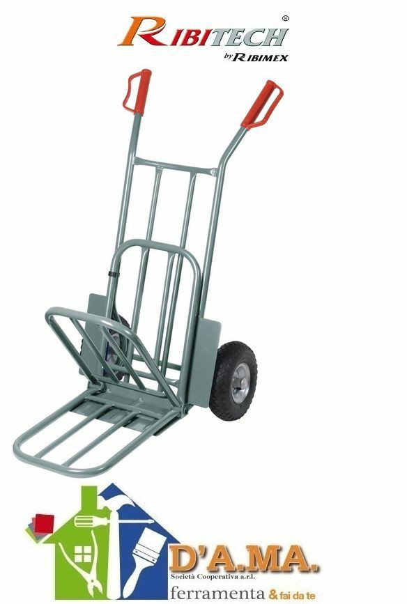 CARRELLO CARRELLINO PORTASACCHI RIBITECH 250KG CARRELLO CARRELLINO PORTASACCHI RIBITECH 250KG