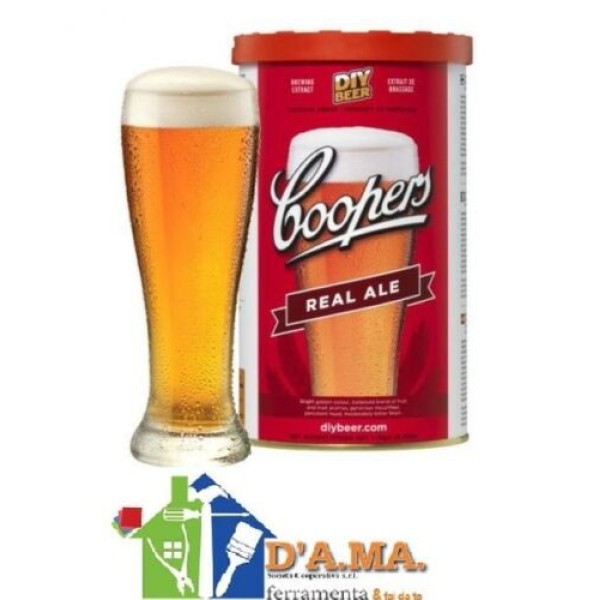MALTO REAL ALE PER KIT BIRRA COOPERS 1.7kg PER PRODURRE 23LT