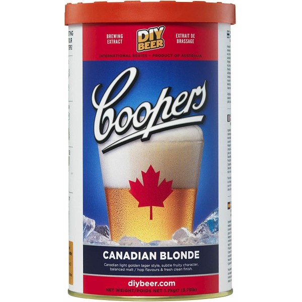 MALTO CANADIAN BLONDE PER BIRRA COOPERS 1.7kg PER 23LT