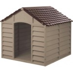 CUCCIA PER CANI IN PVC/RESINA CM 72x71,5x68H MARRONE MEDIA
