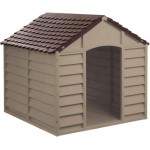 CUCCIA PER CANI IN PVC/RESINA CM 72x71,5x68H MARRONE MEDIA