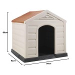 CUCCIA PER CANI IN RESINA 90X92X89H BEIGE TAGLIA LARGE