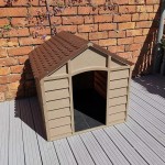 CUCCIA PER CANI IN PVC/RESINA CM 86x84,5x82 H MARRONE MAXI TAGLIA GRANDE