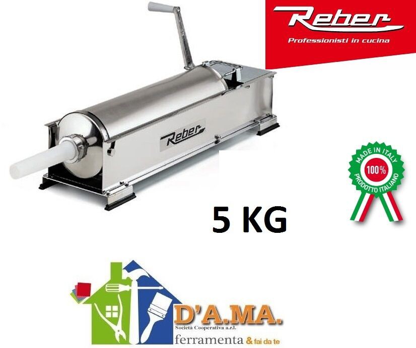 INSACCATRICE PROFESSIONALE REBER INOX 5KG INSACCATRICE PROFESSIONALE REBER INOX 5KG