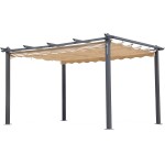 Gazebo Pergola Scorrevole In Alluminio 300x400 cm I GIARDINI DEL RE