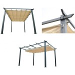 Gazebo Pergola Scorrevole In Alluminio 300x400 cm I GIARDINI DEL RE