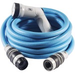 FITT IKON 15m Tubo Irrigazione Giardino Estensibile Blu, Doccia Barca