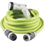 FITT IKON 15m Tubo Irrigazione Giardino Estensibile LIME, Doccia Barca