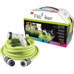 FITT IKON 15m Tubo Irrigazione Giardino Estensibile LIME, Doccia Barca