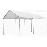 Gazebo con struttura acciaio e tenda polietilene per copertura auto