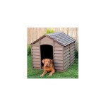 CUCCIA PER CANI IN PVC/RESINA CM 86x84,5x82 H MARRONE MAXI TAGLIA GRANDE