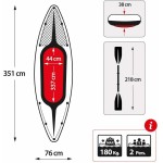 Canoa Intex Canotto Challenger K2 con Remi Verde