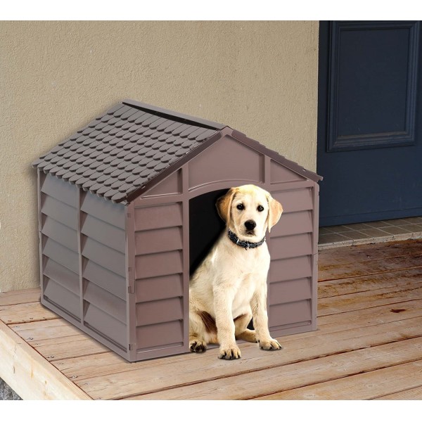 CUCCIA PER CANI IN PVC/RESINA CM 72x71,5x68H MARRONE MEDIA