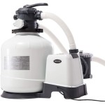 Intex 26652 Pompa a Sabbia Flusso Acqua: 12.000 l/h Flusso Sistema: 9.200 l/h