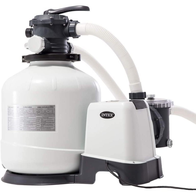 Intex 26652 Pompa a Sabbia Flusso Acqua: 12.000 l/h Flusso Sistema: 9.200 l/h