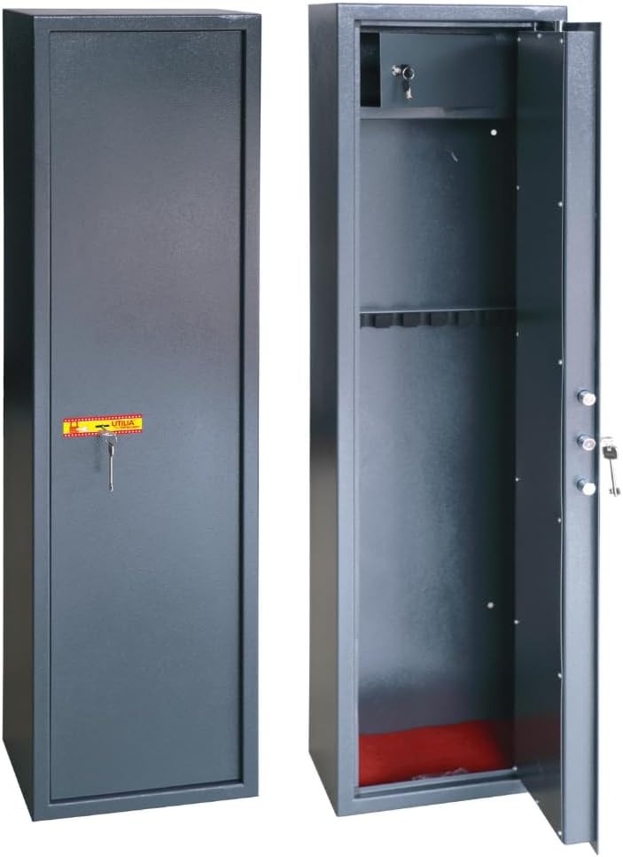 Armadio Portafucili 7 Posti Fuciliera Blindato In Acciaio Con Cassetto Utilia Armadio Portafucili 7 Posti Fuciliera Blindato In Acciaio Con Cassetto Utilia