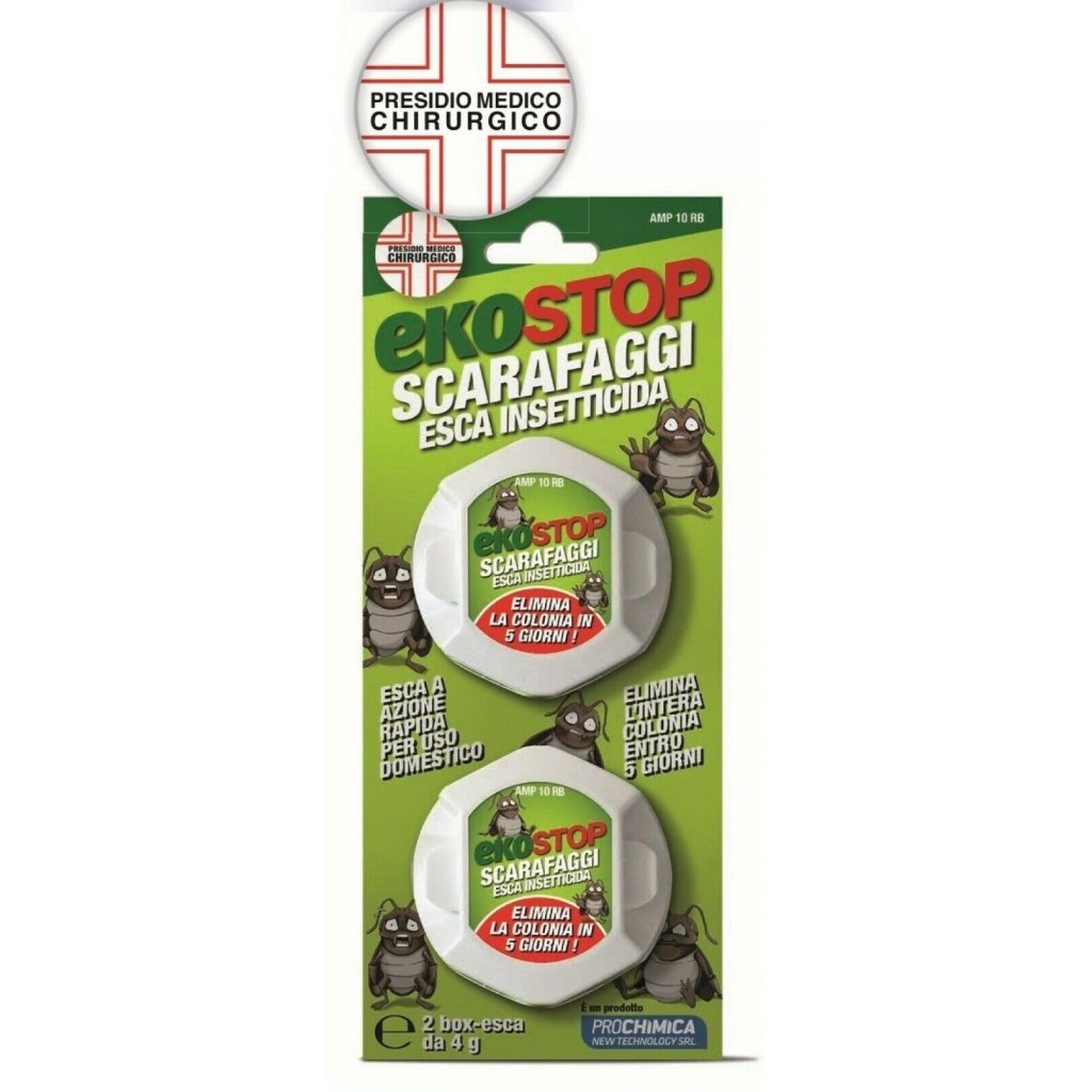 EKOSTOP ESCA INSETTICIDA SCARAFAGGI GEL 2 PZ CASA EKOKILLER ATTRATTIVO