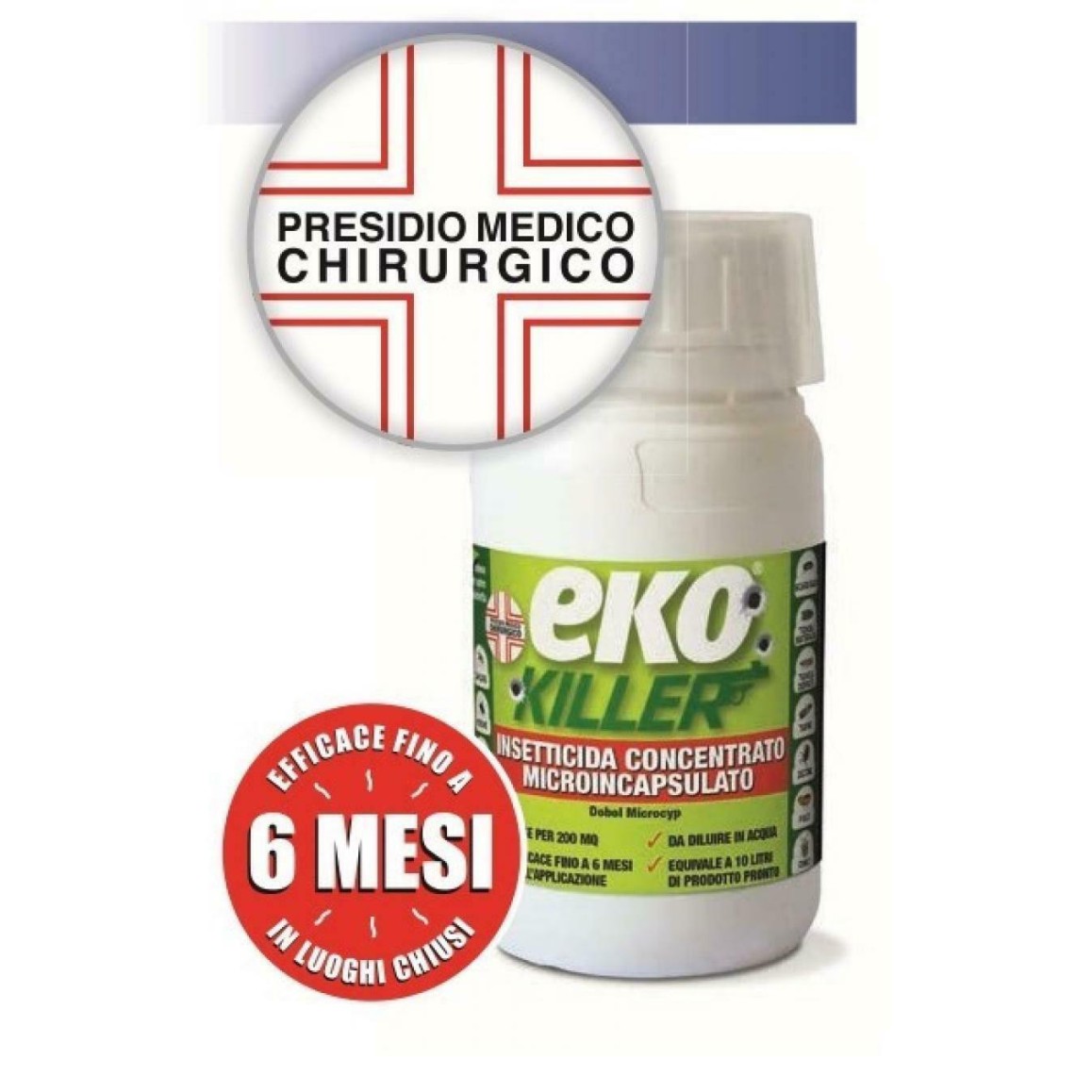 EKOKILLER CONCENTRATO 250 ml INSETTICIDA MICROCAPSULATO ZANZARE INSETTI