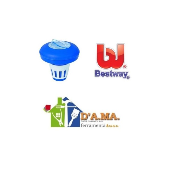 DISPENSER SKIMMER PASTIGLIE GALLEGGIANTE CLORO PER PISCINA BESTWAY