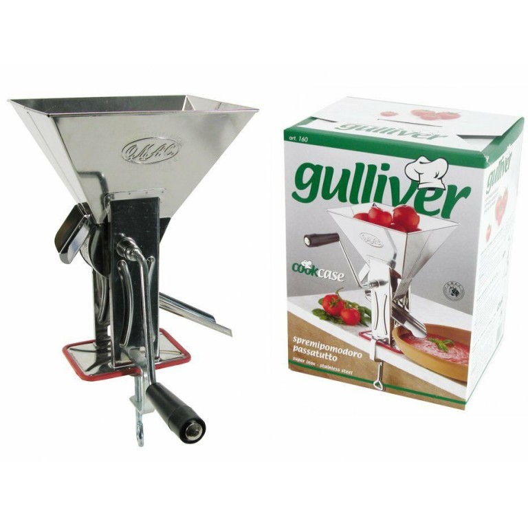 PASSAPOMODORO MANUALE DA BANCO ACCIAIO INOX 18/10 OMAC GULLIVER