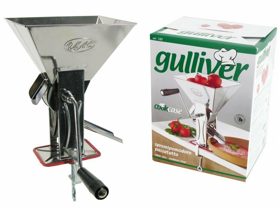 PASSAPOMODORO MANUALE DA BANCO ACCIAIO INOX 18/10 OMAC GULLIVER PASSAPOMODORO MANUALE DA BANCO ACCIAIO INOX 18/10 OMAC GULLIVER