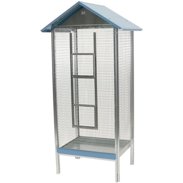 VOLIERA A CASETTA RETTANGOLARE A 1 PIANO CM. 65X50X160 H