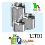 CONTENITORE FUSTO BIDONE OLIO OLIVARI 15 LT ACCAIO INOX MADE IN ITALY