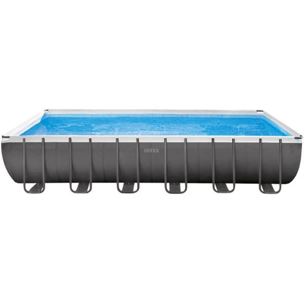 Intex PISCINA RETTANGOLARE ULTRA XTR FRAME CON POMPA A SABBIA cm. 732x366x132 h