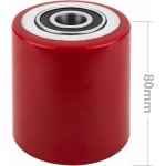 Ruota Rullo Transpallet con cuscinetti a sfera in Acciaio misura mm 80x80 (1pz)