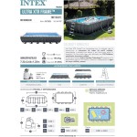 Intex PISCINA RETTANGOLARE ULTRA XTR FRAME CON POMPA A SABBIA cm. 732x366x132 h