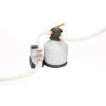 Bestway Pompa di Filtraggio a Sabbia Flowclear 58486, Portata 9.800 L/H per Piscine Fuori Terra