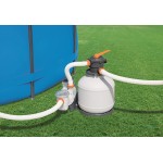 Bestway Pompa di Filtraggio a Sabbia Flowclear 58486, Portata 9.800 L/H per Piscine Fuori Terra