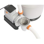 Bestway Pompa di Filtraggio a Sabbia Flowclear 58486, Portata 9.800 L/H per Piscine Fuori Terra