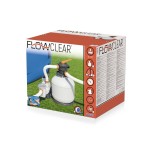 Bestway Pompa di Filtraggio a Sabbia Flowclear 58486, Portata 9.800 L/H per Piscine Fuori Terra