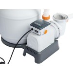 Bestway Pompa di Filtraggio a Sabbia Flowclear 58486, Portata 9.800 L/H per Piscine Fuori Terra