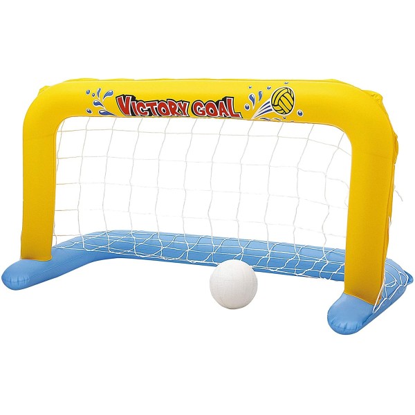 Bestway 52123 - Porta Galleggiante Water Polo con Palla, Giallo, 137 x 66 cm