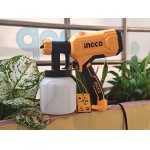 INGCO SPG3508 350W Aerografo Elettrico con Accessori - Giallo/Nero