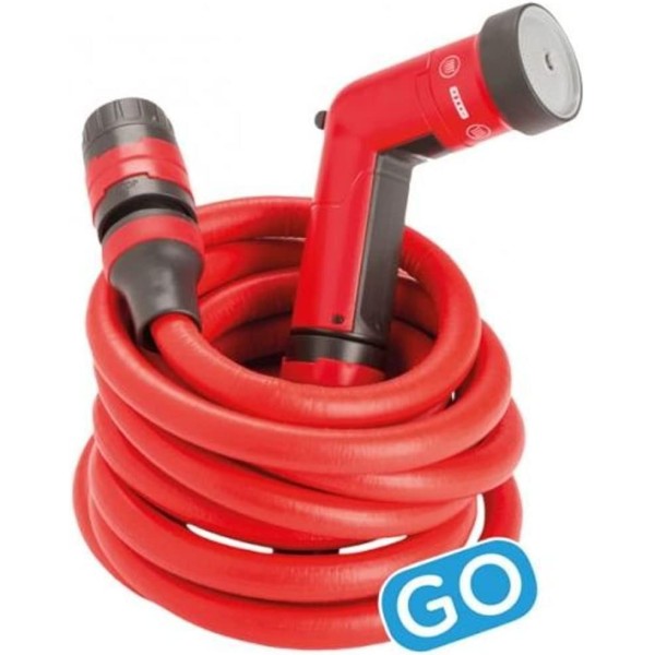 TUBO POMPA ESTENSIBILE DA GIARDINO YOYO 10 MT CON RACCORDI E LANCIA
