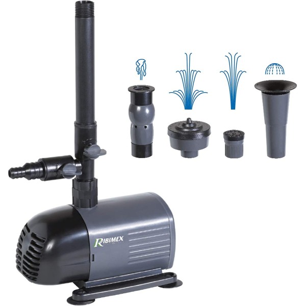 RIBIMEX PRPF50 Pompa fontana con 4 getti diversi 50W