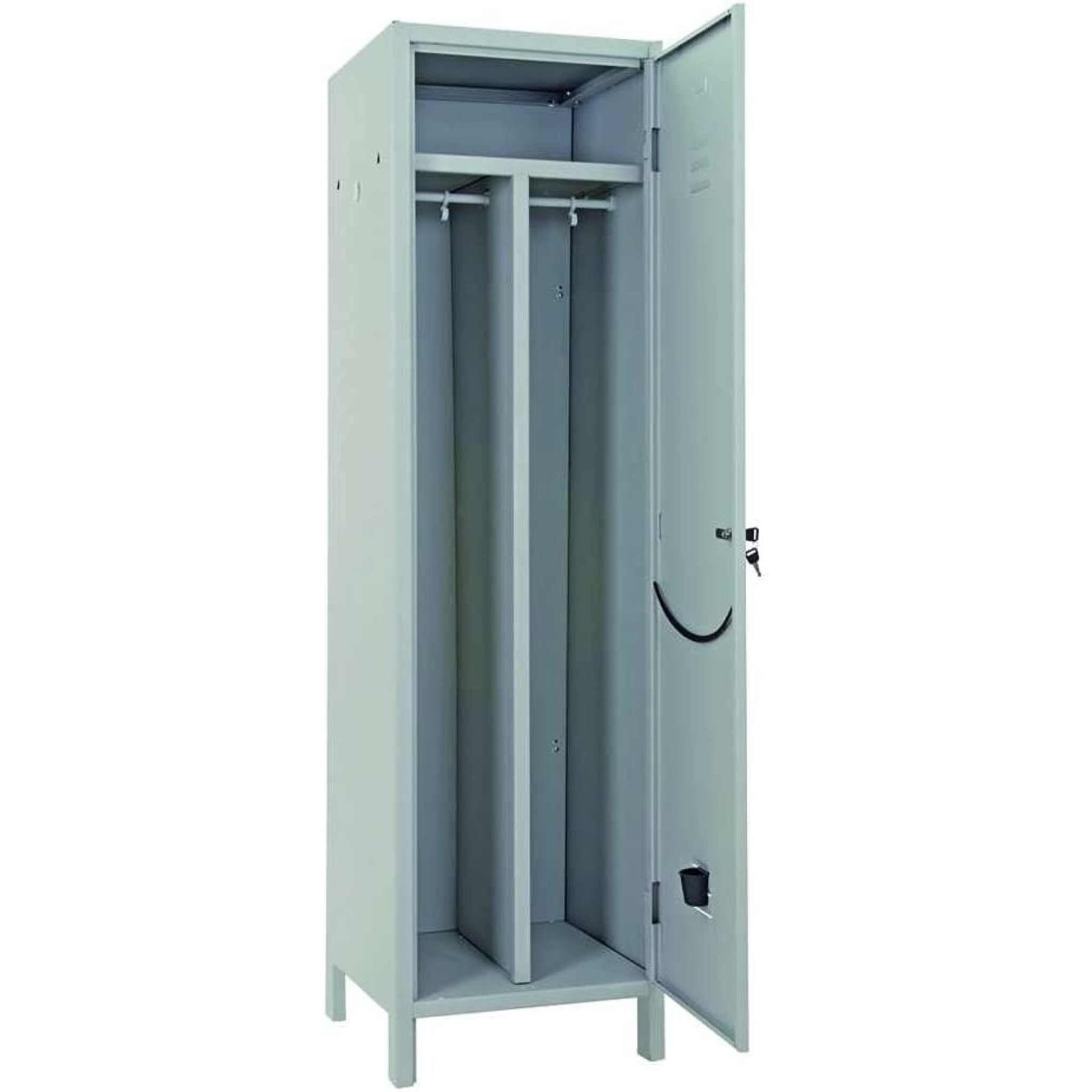 ARMADIO SPOGLIATOIO SPORCO/PULITO 1 POSTO SLIM - 1 ANTA IN LAMIERA VERNICIATA PROMETAL