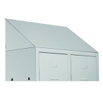 TETTO INCLINATO PER SPOGLIATOIO 2 POSTI CM.68,5X34