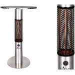 STUFA TERMOTAVOLO NIKLAS SOLE MEZZANOTTE 1500W - 60x110h cm