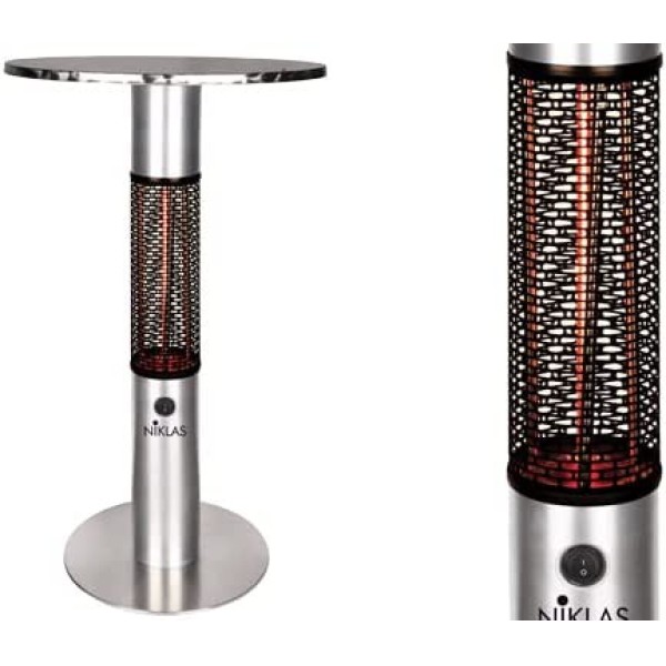 STUFA TERMOTAVOLO NIKLAS SOLE MEZZANOTTE 1500W - 60x110h cm