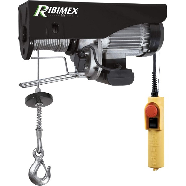 Ribimex PE300/600C/1 Paranco elettrico 300/600 kg, 1050 W, fune 18 m