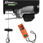 RIBIMEX PE200/400T Paranco elettrico telecomandato 200/400 kg, fune 18 m