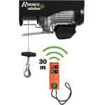 RIBIMEX PE200/400T Paranco elettrico telecomandato 200/400 kg, fune 18 m