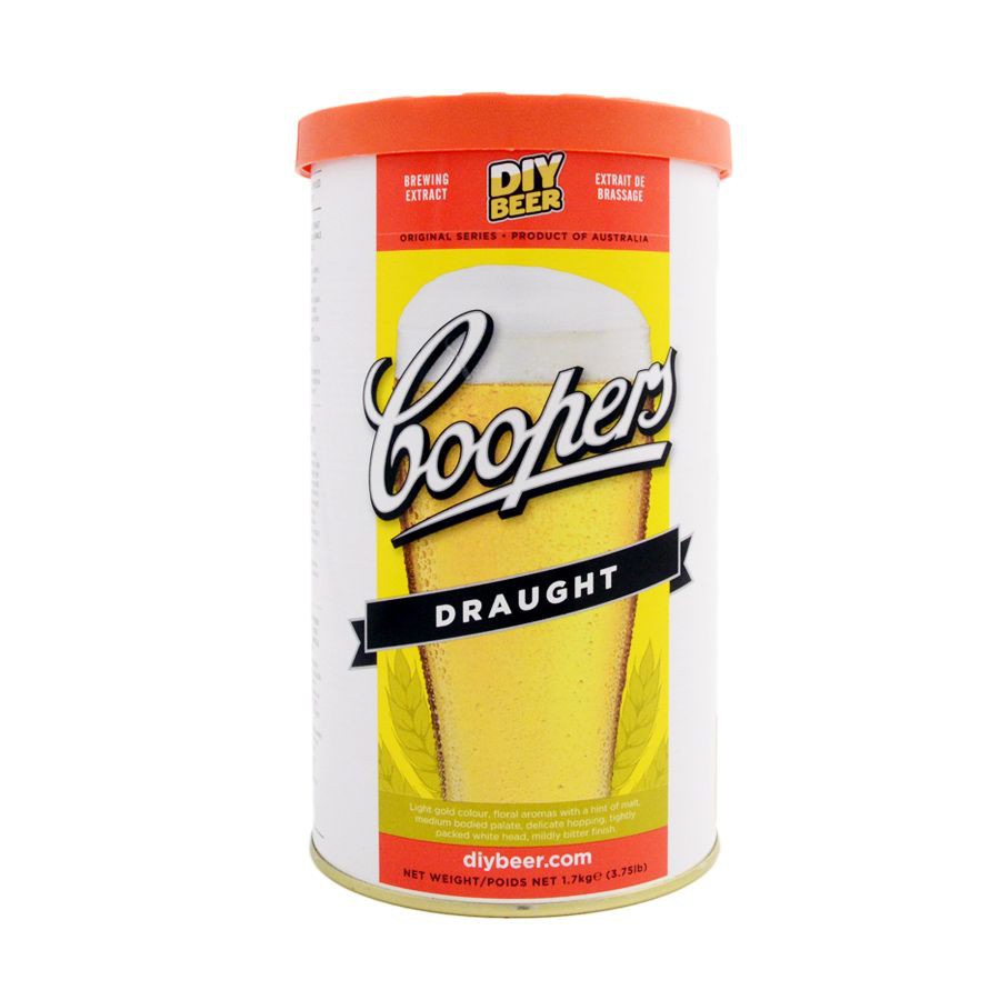 MALTO DRAUGHT PER BIRRA COOPERS VARI 1.7kg PER 23LT KIT FERMENTAZIONE BIRRA MALTO DRAUGHT PER BIRRA COOPERS VARI 1.7kg PER 23LT KIT FERMENTAZIONE BIRRA