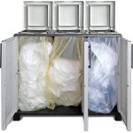 MOBILE PATTUMIERA PORTASACCHI 3 ANTE CM.102X37X90H ARTPLAST MADE IN ITALY
